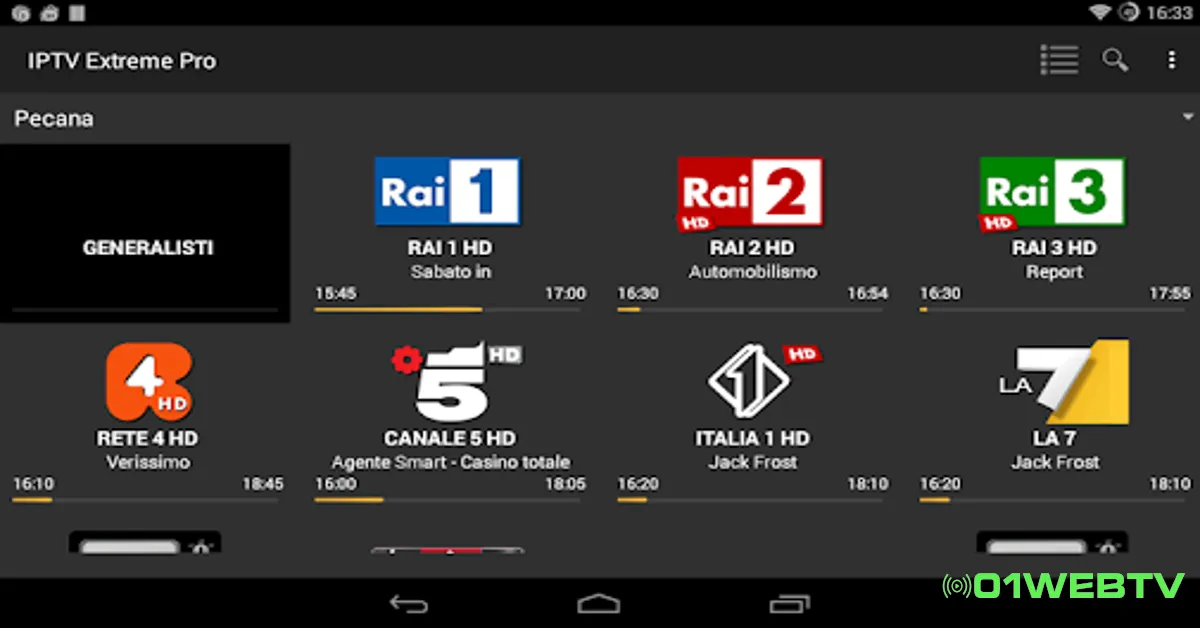 guía tv, iptv extreme pro