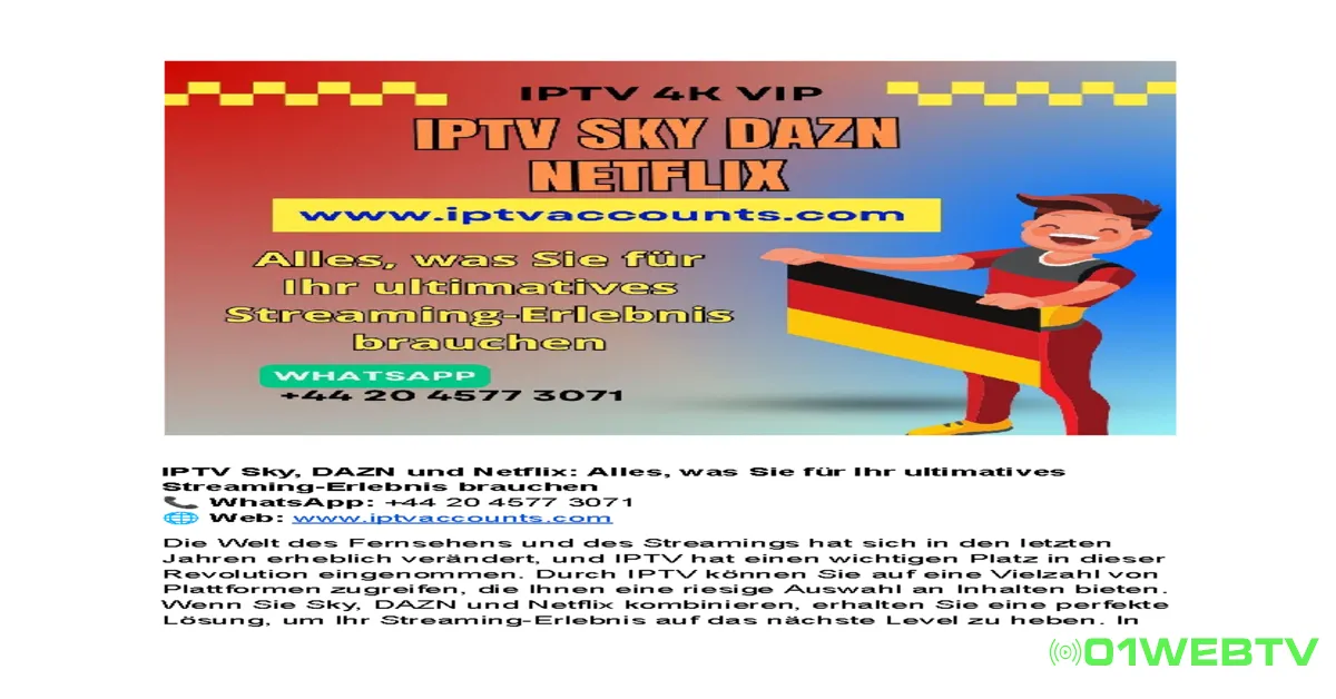 IPTV Sky DAZN: Bester IPTV-Dienst für Sky DAZN
